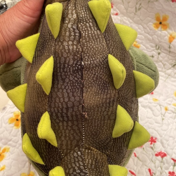Build a Bear Workshop Ankylosaurus Green Dinosaur Retired Rare Clean - Picture 11 of 11
